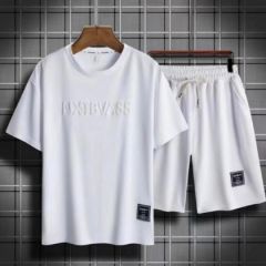 DGG顶呱呱集团品牌DGG情侣运动套装立体印花 黑色 M-【90-110斤】