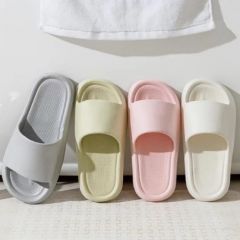 万客鞋业EVA材质-光面纯色款凉拖鞋448h 粉色+粉色 36-37(【建议拍大一码】)
