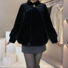 私人订制高端款麻花外套 黑色 M (90-110斤)