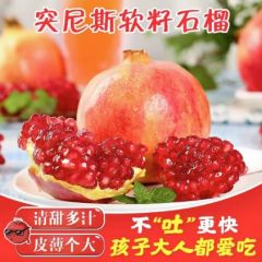 四川突尼斯软籽石榴4.5斤当季新鲜水果粉红整箱m