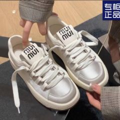 TH.S-1圆头厚底2024春夏款舒适休闲百搭系带时. 银色(TH.S-1) 女码 37