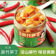 青春彩虹208g红油麻竹笋丁
