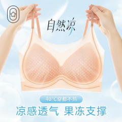 香港【季感星语】冰感果冻内衣果冻条聚拢清爽空调杯 黑色 M【80-110斤]
